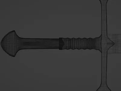 Sword medieval 3D model purchase