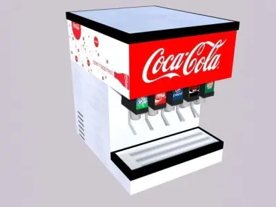 Beverage Dispenser Low-poly 3D model