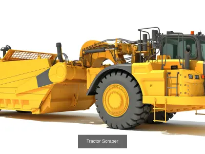 Heavy Construction Machinery 3D Model Pack