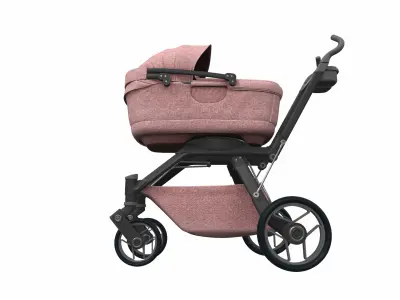 Baby stroller 06 3D model