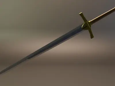 Sword Low-poly 3D model Low-poly 3D model