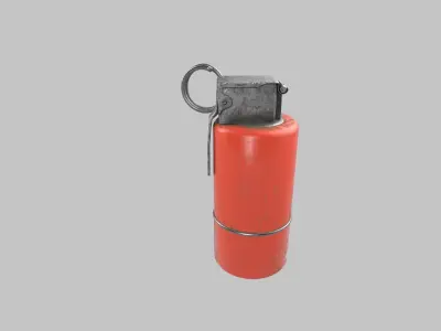 Smoke Grenade Low-poly 3D model 5