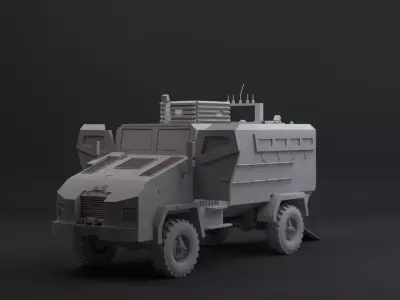 bmc kirpi mrap  Low-poly 3D model