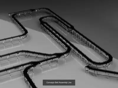 Conveyor Belt Ultimate Bundle 3D Model Pack
