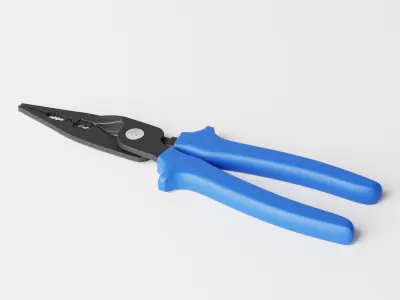 Long Nose Plier Low-poly 3D model