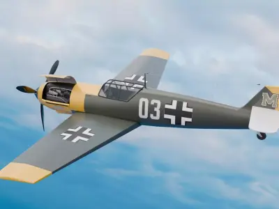 Messerschmitt Bf 109 3D model purchase