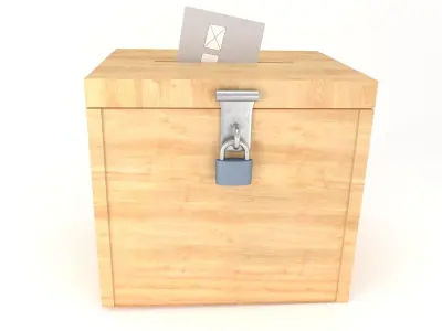 VOTE BOX 3D MODEL Low-poly 3D model