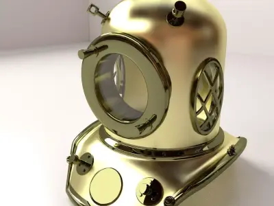 Diving Helmet 3D model