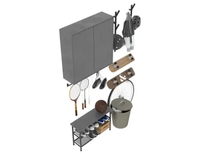 Storage of Sports Equipment 3D model