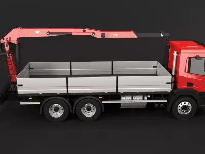 Generic Loader Crane Truck 3D model