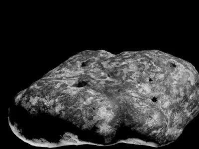 Asteroid pack Free low-poly 3D model