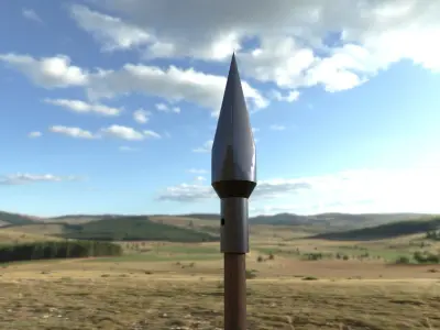 Arrow Game Ready arrows in sky Low-poly 3D model