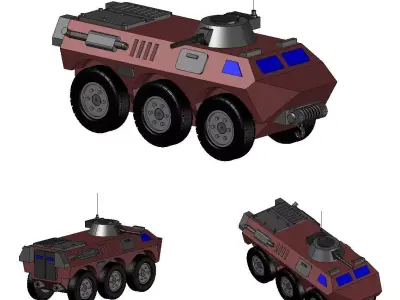 ARMORED VEHICLE AV 17 3D print model