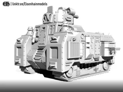 Vorwagen Wargame Tank 3D print model