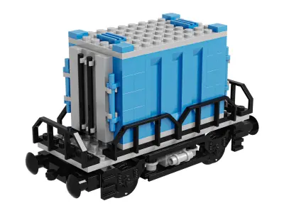Train Lego Container 3D model