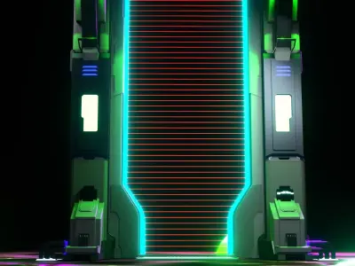 SCIFI TELEPORTATION DOOR 3D model