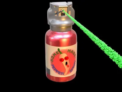 Pepperspray police 3D model