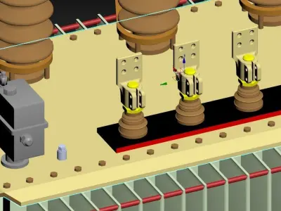 Electric transformer models 3D print model
