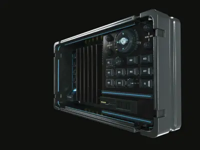 control panel 3D model 5