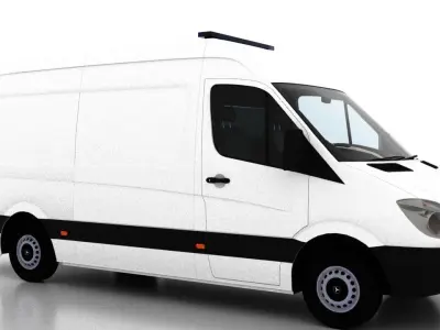 Mercedes Benz Sprinter L2H2 2009 Ambulance UK 3D model