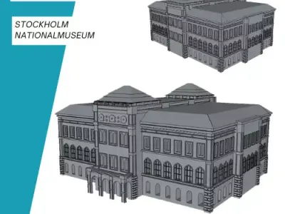Nationalmuseum Stockholm 3D print model