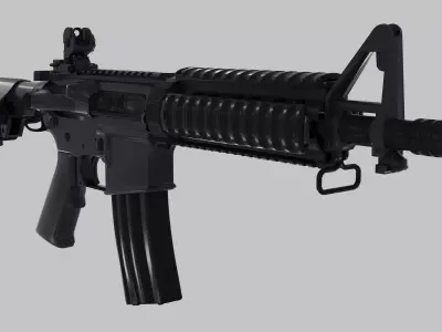 M4A4 Carbine Low-poly 3D model