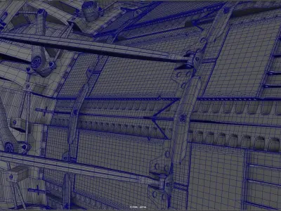 Jet engine nozzle 3D model purchase