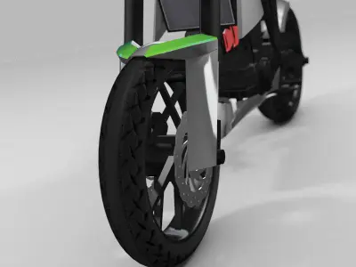 MultiTerrain Bike by Srinaths4cg Low-poly 3D model