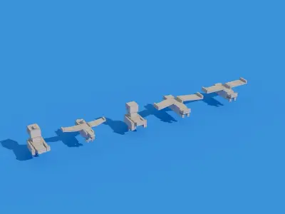 Low Poly Animals Birds Low-poly 3D model