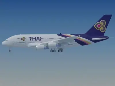 Thai Airbus A380 Model  3D model