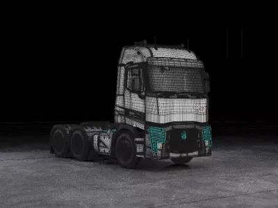 Renault Trucks C 440 8x4 Tipper 2025 X T  3D Model 3D model