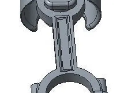 Piston and Connecting Rod 3D model