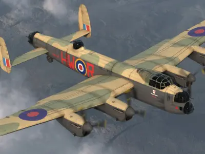  British Heavy Bomber Avro Lancaster WWII 