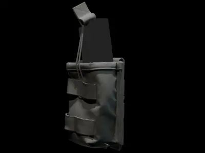 Marvelous Designer AR15 Ammo Half EmptyPouch 3D model