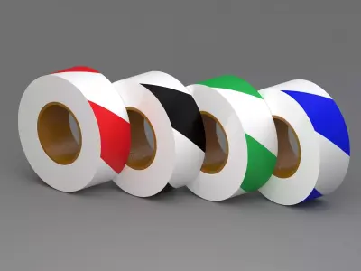 Barricade Tape Collection 3D model