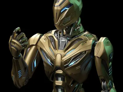 ROBOT ALIEN MECH - RIGGED - ADVANCED EDITION 3D model purchase