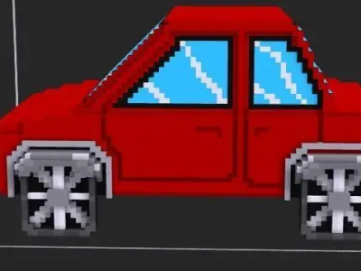 car voxel Free 3D model