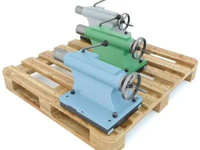 Turning machine tool - Tailstock spare part 3D model