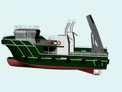 Submarine Vessel 3D model