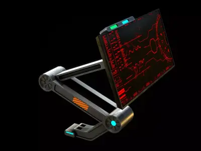 Sci Fi Monitor Low-poly 3D model Low-poly 3D model