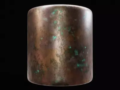 Corroded Bronze metal Substance material and textures Texture