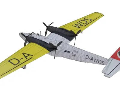 Dornier Do 26 Low-poly 3D model purchase