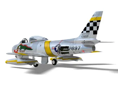 North American F-86 F Sabre 3D model