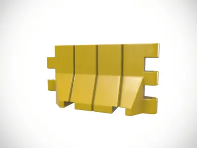 Barrier 1 Low-poly 3D model