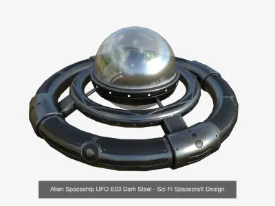 10 Alien Spaceship UFO E Collection - Sci Fi Spacecraft Design 3D Model Pack