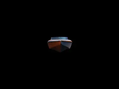 3d Model Aerial Front View Of A Speed Boat Collection  3D model