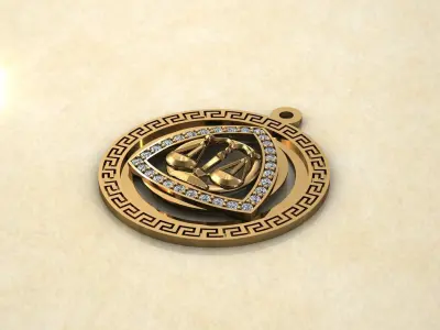 Zodiac 17 horoscope Libra 3D print model