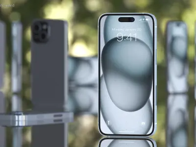 Smartphone Grey 3D model
