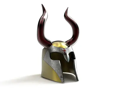 Medieval viking helmet 3D model
