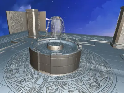 Mayan Altar Low-poly 3D model